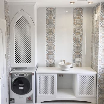 Мебель - стиральная машина в тумбе, Марокканский стиль