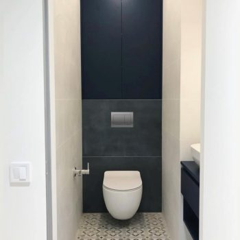 Синий шкаф для бойлера